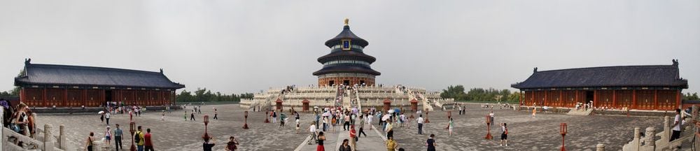 The Temple of Heaven, a center of heaven worship and an UNESCO World Heritage site, symbolizes the Interactions Between Heaven and Mankind.[524]