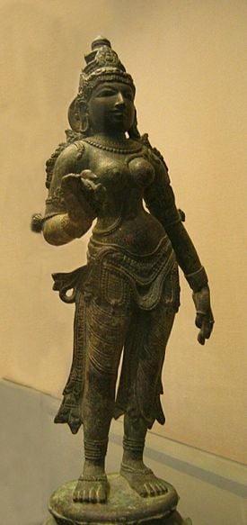 Metal Sculpture of Goddess Bhudevi
